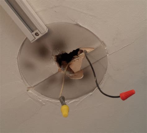 installing new ceiling junction box|replacing a ceiling electrical box.